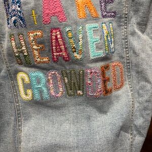 Candace Cameron Bure Multicolor Embroidered Jeans